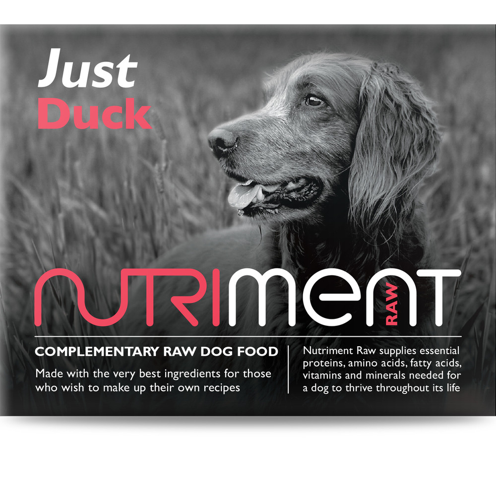 Nutriment JUST Duck Formula Complementary Raw Frozen Adult Dog Food Tub