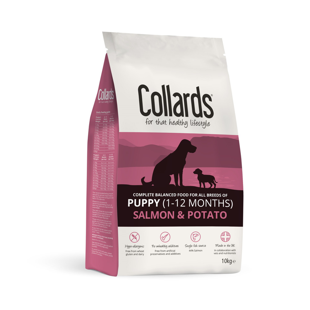 Collards Hypoallergenic Puppy Salmon And Potato Dog Food 10kg Kennelgate