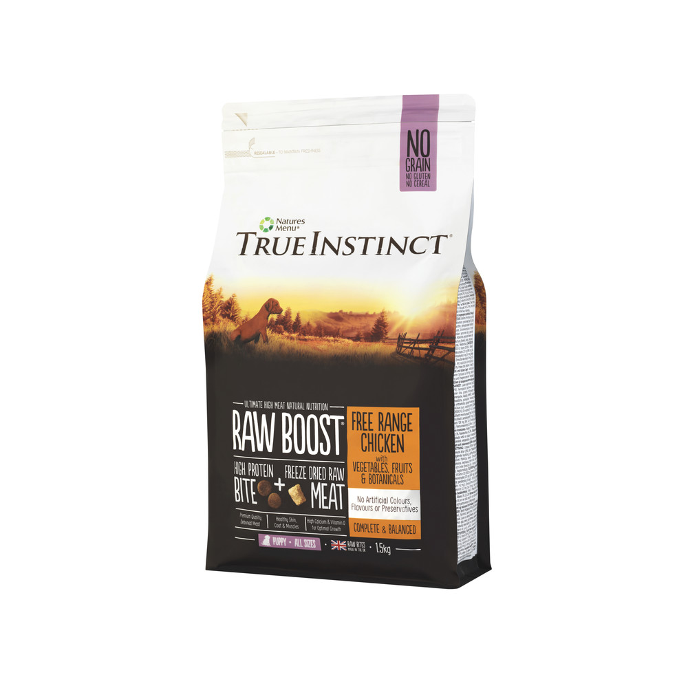 Natures Menu True Instinct Raw Boost Chicken Dry Puppy Food 1.5kg