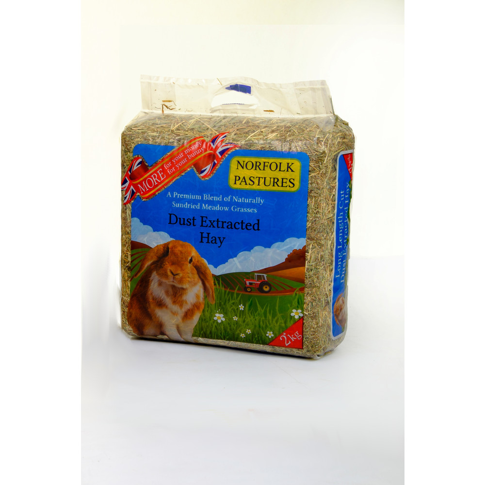 Norfolk Pastures Dust Extracted Hay 2kg Kennelgate