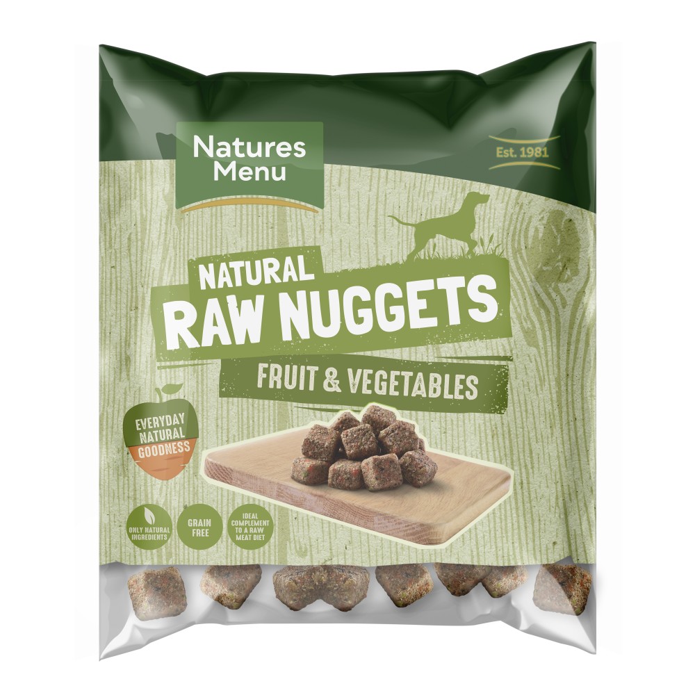 Natures Menu Frozen Dog Food Blended Nuggets with Fruit and Vegetables